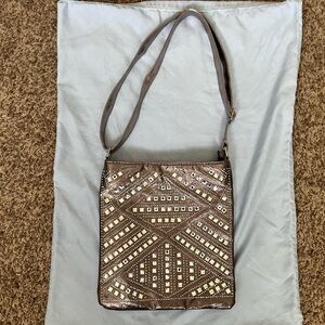 Gorgeous Silver/pewter Studded Women's Bag